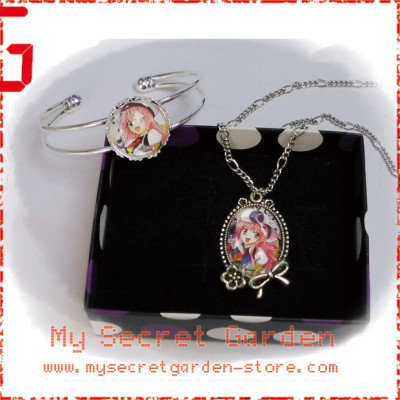 To Love-Ru る -とらぶる Lala Satalin Deviluke Anime Cabochon Necklace and Bracelet Set